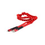 AMiO laadimisjuhe Apple – USB, 120 cm, punane | HL Autoosad