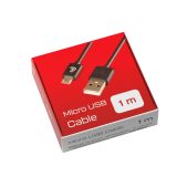 Lampa Micro USB laadimisjuhe, 1 m, must | HL Autoosad