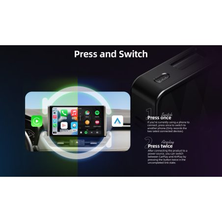 Ottocast MX juhtmevaba CarPlay/Android Auto adapter | HL Autoosad