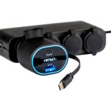 AMiO Quick Charge autolaadija USB-C kaabliga | HL Autoosad