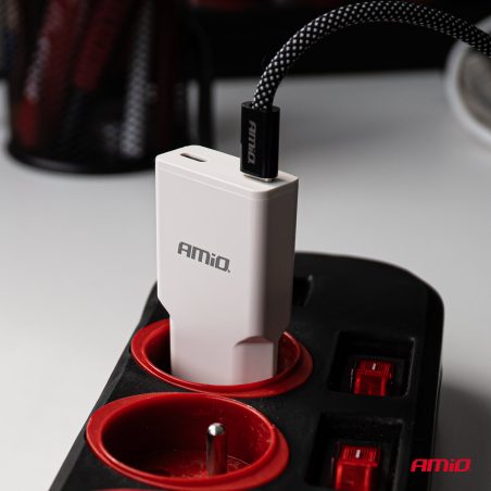 AMiO GaN seinalaadija 2 x USB-C, 30 W, 230 V | HL Autoosad