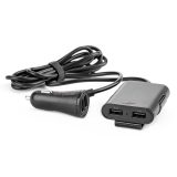 AMiO telefonilaadija esi- ja tagaistmele, 4 x USB | HL Autoosad