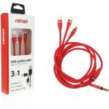 AMiO kombo-laadimisjuhe USB-C, Micro USB, Apple | HL Autoosad