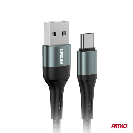 AMiO laadimiskaabel USB-A – USB-C, 3 A, 200 cm | HL Autoosad