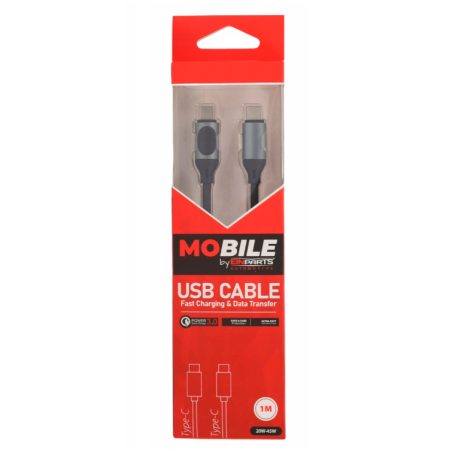 Einparts kaabel USB-C – USB-C LCD-ekraaniga, 45 W, QC | HL Autoosad