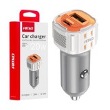 AMiO autolaadija USB-A + USB-C 20 W-12/24 V | HL Autoosad