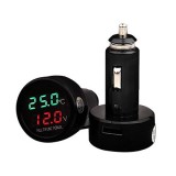 K27 USB-laadija pinge- ja temperatuurinäiduga, 2,1 A | HL Autoosad
