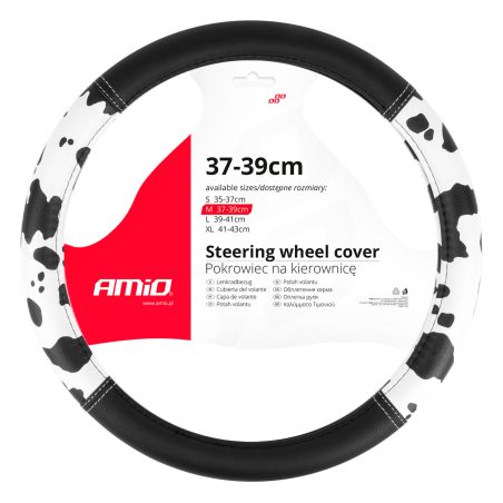 AMiO roolikate, 37–39 cm, must-valge | HL Autoosad