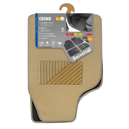 Tekstiilmattide komplekt 4tk, beež