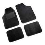 Tekstiilmattide komplekt 4tk, must