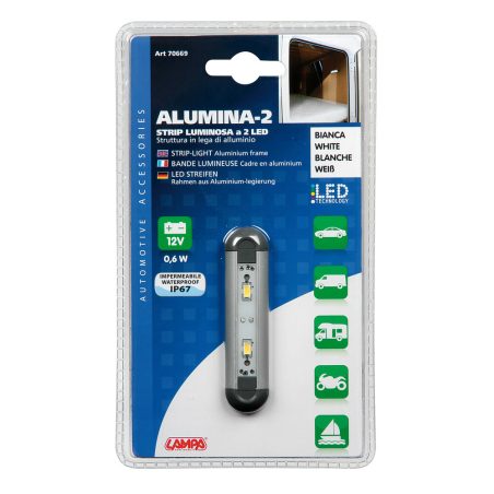 Lampa interiöör valgusti 2 LED-i, 12/24 V, 82 x 10 x 19 | HL Autoosad