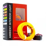 Einparts salongi universaalvalgustus 12 V, 3 m, kollane | HL Autoosad