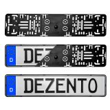 Plexi Dezentofix numbrimärgi hoidja, must | HL Autoosad