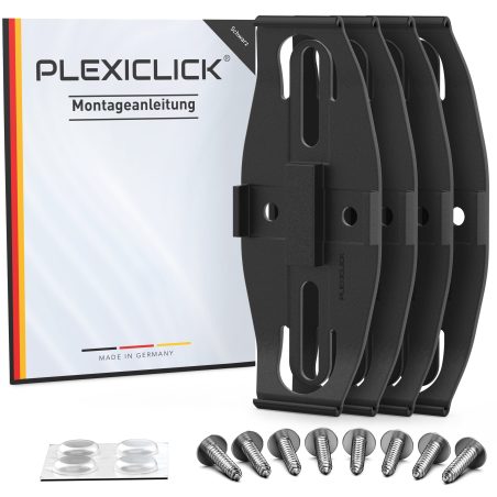 Plexi Plexiclick numbrimärgi hoidja, must | HL Autoosad