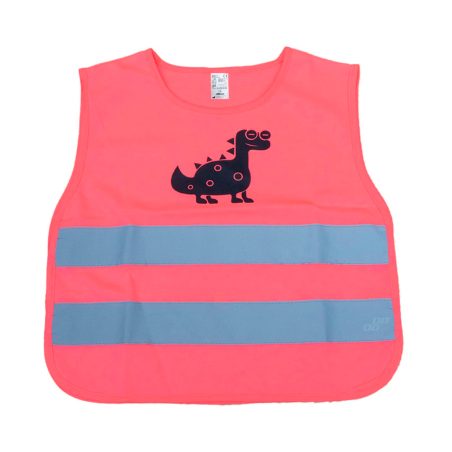 AMiO helkurvest lastele roosa, Dinosaurus | HL Autoosad