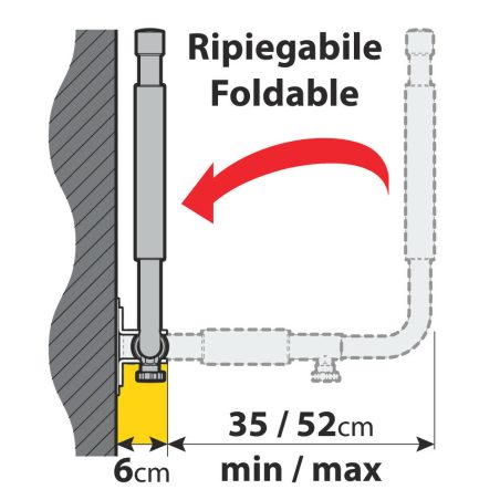 Lampa katuseboksi hoidja seinale, 2 tk, 35–52 cm | HL Autoosad