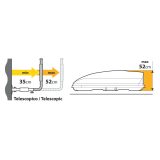 Lampa katuseboksi hoidja seinale, 2 tk, 35–52 cm | HL Autoosad