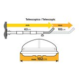 Lampa katuseboksi hoidja seinale, 2 tk, 62–102 cm | HL Autoosad