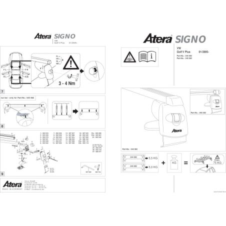 Atera katuseraam alumiinium Golf Plus 06-14 | HL Autoosad