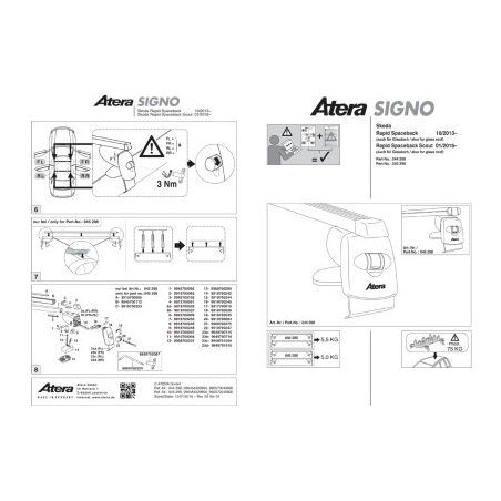 Atera katuseraam alumiinium Rapid Spaceback 13- | HL Autoosad