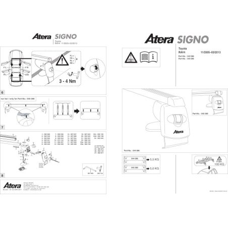 Atera katuseraam alumiinium RAV 4 pikikaareta 11/05-13 | HL Autoosad