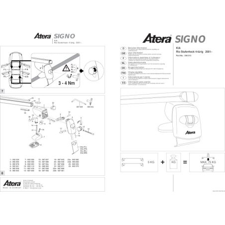 Atera katuseraam alumiinium RIO sedaan 01- | HL Autoosad