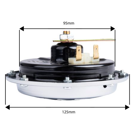 AMiO pasuna komplekt 12 V 125 mm, 2 tk 110 dB, kroom | HL Autoosad