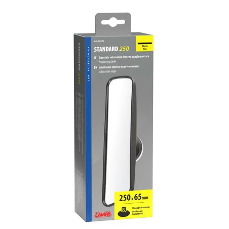 Lampa sisepeegel 250 x 65 mm, iminapaga kinnitus | HL Autoosad