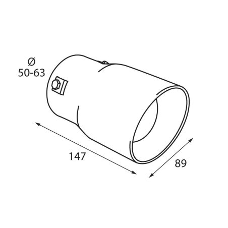 Lampa summutiotsik, kinnitus 50–63 mm | HL Autoosad