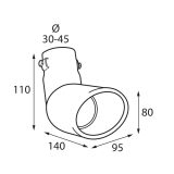 Lampa summutiotsik TS-21 30–45 mm | HL Autoosad