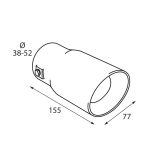 Lampa summutiotsik TS-49 38–52 mm | HL Autoosad