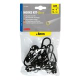 Lampa komplekt 10 konksu+10 klambrit 8 mm | HL Autoosad