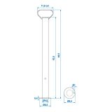 Tugipost 48 mm 70 cm | HL Autoosad