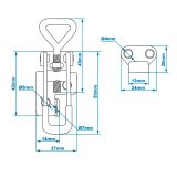 ProPlus haagise portelukk 70–81 mm reguleeritav | HL Autoosad