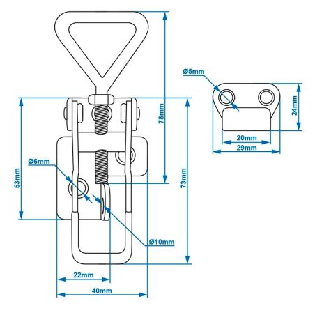 ProPlus haagise portelukk 115–125 mm reguleeritav | HL Autoosad