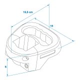 ProPlus manööverdamise käepide 60 mm tugirattale | HL Autoosad