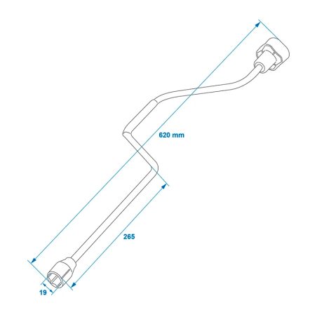 ProPlus nurgatoe vänt 620 mm 19 mm | HL Autoosad