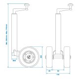 ProPlus haagise tugiratas 48 mm 2 x täiskummist | HL Autoosad