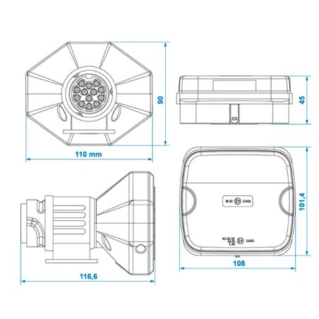 ProPlus haagisetuled LED Bluetooth 13-pin | HL Autoosad