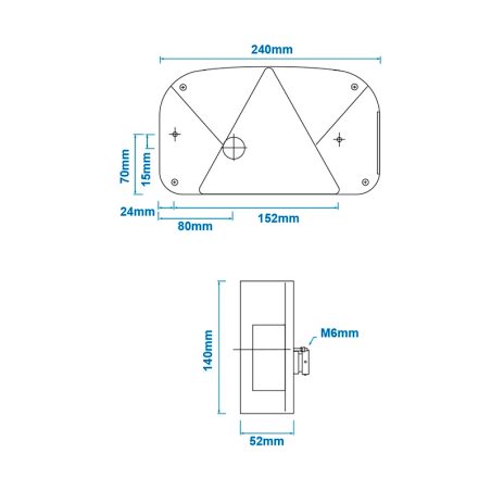 Aspöck tagatuli Multipoint II 5pin vasak, udutulega | HL Autoosad