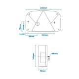 Aspöck tagatuli Multipoint II 5pin vasak, udutulega | HL Autoosad