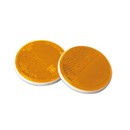 Lampa reflektorid, 2 tk, E-märk, läbimõõt 65 mm, oranž | HL Autoosad