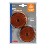 Lampa reflektorid, 2 tk, E-märk, läbimõõt 65 mm oranž | HL Autoosad