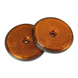 Lampa reflektorid, 2 tk, E-märk, läbimõõt 65 mm oranž | HL Autoosad