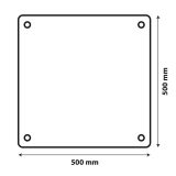 Lampa ülegabariidilise veose märk, 500 x 500 mm | HL Autoosad