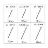 Högert splintide komplekt 1,6–4 mm, 555 tk (HT8G504) | HL Autoosad