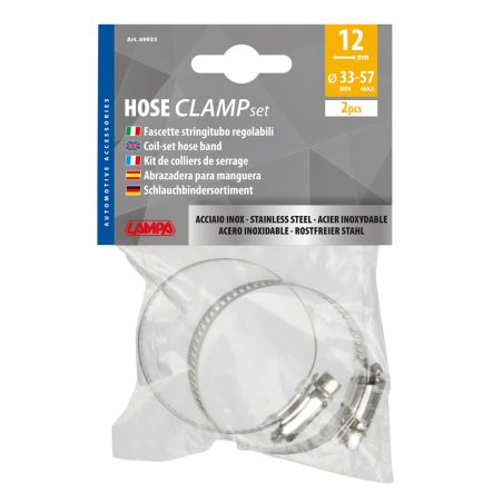 Lampa voolikuklambrid Ø 33–57 mm, laius 12 mm, 2 tk | HL Autoosad