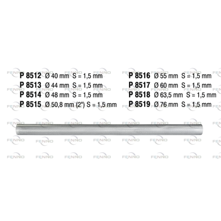Fenno perforeeritud toru 1 m, 50,8 mm UP | HL Autoosad