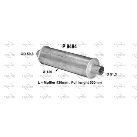 Fenno universaalne summuti 51 mm UP | HL Autoosad