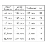 Högert vaskseibide komplekt 6,4–15,9 mm, 110 tk | HL Autoosad